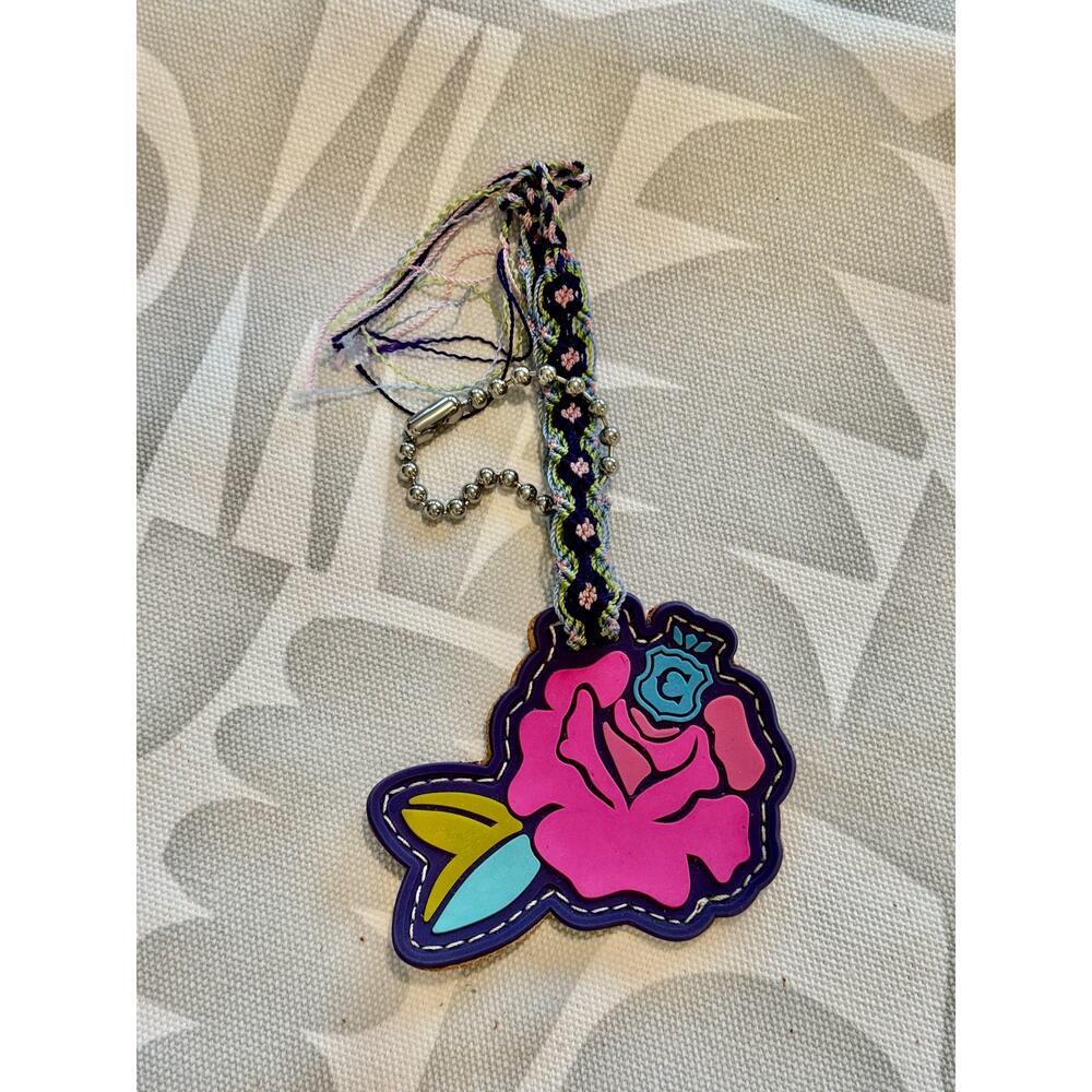 Consuela Flower Purse Charm w/Friendship Bracelet